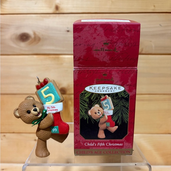 Vintage Hallmark Childs Age Collection Ornaments - Age 1 - 5 - Picture 6 of 7